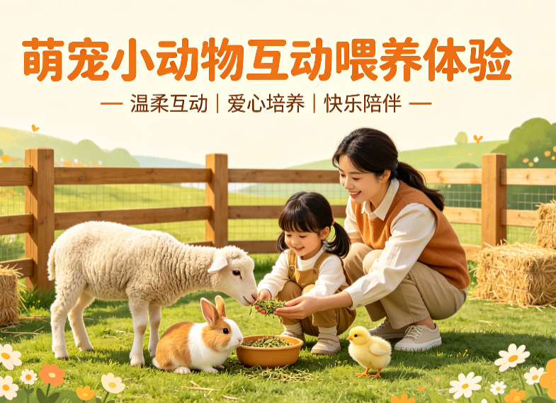 萌宠小动物互动喂养体验
